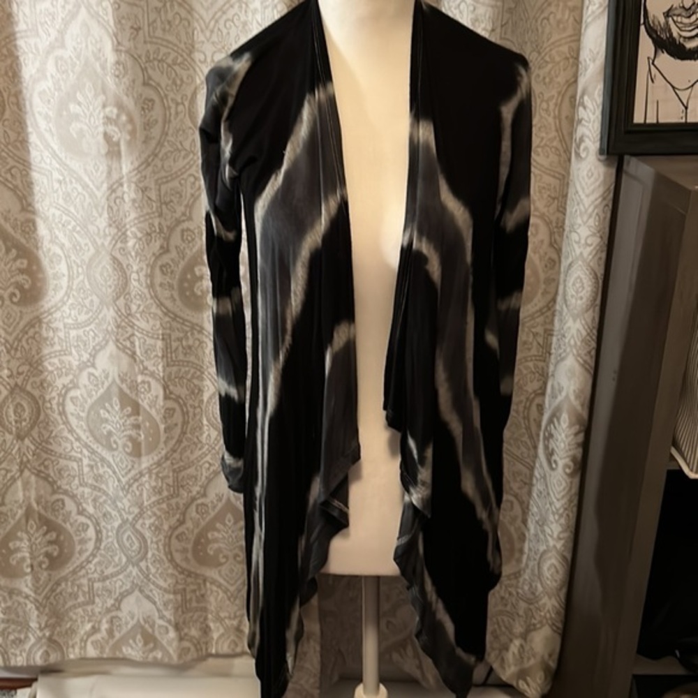 American Age light cardigan multi color black, tan, and gray. Size XS